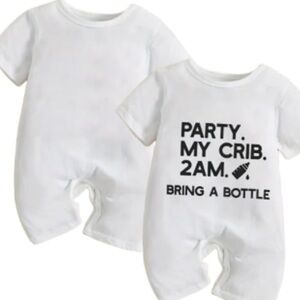 SUPER SOFT BRAND NEW 6-12 Month White Baby Romper Set of 2